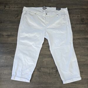 Torrid Stretch Boyfriend Jeans in White Size 30 Plus